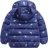 -Pokretne zimske kapute sa kapuljačom sa kapuljačnim jaknom od jakne dojenčadi podstavljene za dječje