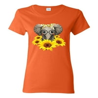 Slatko suncokret slatka ljubav životinja ljubavnica Ženska grafička majica, narandžasta, 3xl