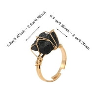 Prstenovi za žene Podesivi prsten za prsten Podesivi prstenovi za prstene bakrene žice zamotani prsten