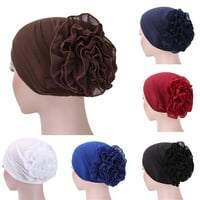 CXDA ženske dame solidne glave šal cvijeća kapa pamuk bandana headwrap
