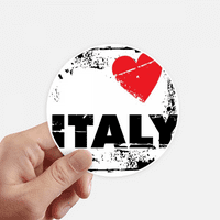 Ljubav Italija Riječ Ljubav Srca Square naljepnica okrugla zidni kofer za laptop