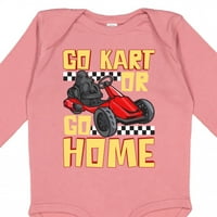 Inktastic Go Kart Funny Go Karting Poklon Dječak za bebe ili dječja djevojaka dugih rukava