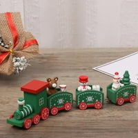 Božićni ukrasi vlaka Drveni mali voz rođendanski pokloni Dječji pokloni Božićni ukras