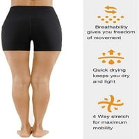 Teretana Ljudi Visoki struk Yoga kratke hlače za žensku kontrolu trbuha Fitness Atletic Workout Hotcos