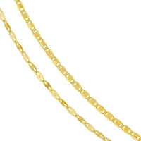 14k žuto zlato slojevito čekić za Forzatina lanac ogrlica 16 - 18 Podesiv