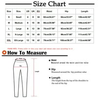 Tawop ženske ležerne hlačeBell-dno čvrstog struka duge hlače materinske hlače Extender Womens Plus Veličina