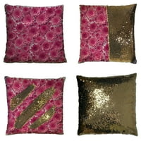 Ružičasti papirni cvjetovi cvjetni mladenkini buket u plišačkim jastukom kućni dekor jastuk
