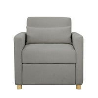 Serta Chandler Kabrioletna stolica u tapaciranju sive tkanine