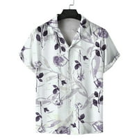 Muška košulja Muška modna proljetna ljetna casual majice s kratkim rukavima od tiskane majice Top bluza