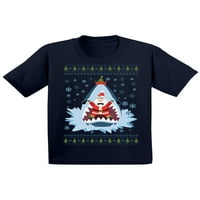 Awkward Styles ružna božićna majica za baby Boys Girls Xmas Santa u majici za djecu s morskim psima