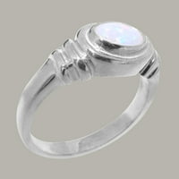 Britanci napravio je 10k bijeli zlatni prsten prirodni zaručni prsten - veličine opcije - veličine 7,5