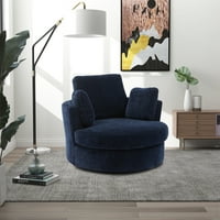 42.2 W Accent kauč na kauču, modernu okretnu stolicu sa jastucima, diplomu okretni okrugli kauč sa tamciranim