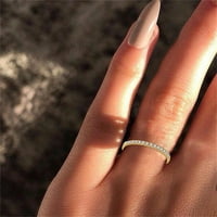 Nakit za žene Rings Women Ring Rhinestone Vjenčanje Je nakit Prstenje veličine 5- Legura Poklon prst