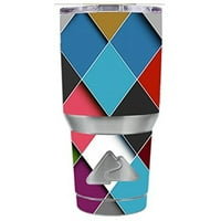Kožni naljepnica vinil omota za Ozark Trail Oz Tumbler Cup naljepnice Skins pokrivaju šareni geometrijski
