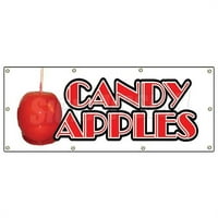 Prijava B-Candy Apples In. Candy Apples Natpis za baner - Karamel Apple Cart potpisao sa snack voćnjakom