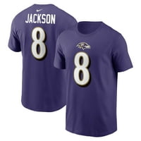 Muški Nike Lamar Jackson Purple Baltimore Ravens Ime i broj majica igrača