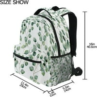 Zeleni cvjetni list dječji ruksak za dječake djevojke okrugle listove sočne uzorak osnovni ruksaci torbe
