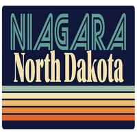 Niagara Sjeverna Dakota Vinil naljepnica za naljepnicu Retro dizajn