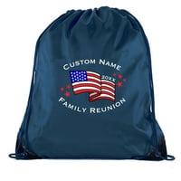 Američka zastava s prilagođenim imenom -Familirano druženje za zabavu Favorizirajte poklon torbe