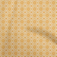Onuone pamuk poplin senf žuti blok tkanine DIY odjeća za prekrivanje tkanine za ispis tkanina širokog