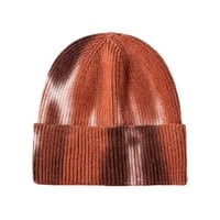 Dadaria šeširi za žene zimski kape za muškarce i žene vunene ušima toplo vunene šešir, tie-dye Dome
