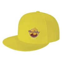 CEPTEN muškarci i žene hip hop cool sa mos eisley logotip podesiv bejzbol ravni šešir sa bičem žuti