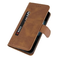 Novčanik za iPhone pro max, premium PU kožnog držača za držač kartice, retro Kickstand Outside Džep