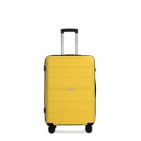 Koferi za kofer Hardshell kofer PP prtljag, lagani izdržljiv kofer sa TSA bravom, trodijelnim setom,