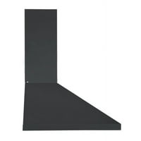 Ancona 24 CFM konvertibilna zidna piramida na kapuljaču za piramidu u mat crnoj boji