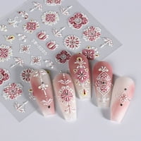 List naljepnica za nokte Jednostavno zalijepljivo izmeštava Vintage čipka za cvijeće DIY višestruki