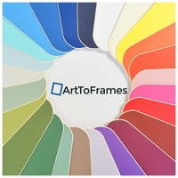 ArttoFrames 12x24 Seashell Custom Mat za okvir za slike sa otvorom za 8x20 fotografije. Samo mat, okvir