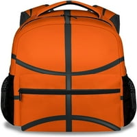 Ruksak za košarkaško školovanje za dječake, narančasti ruksaci za djecu 10-12 godina, hladna lagana