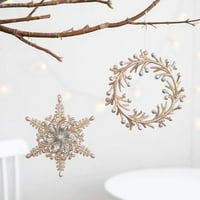 Dianhelloya Christmas Ornament blistavosti plastični elegantan božićni viseći dekor za dom