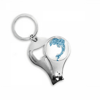 Plavi ocean Dolphin ilustrirajte noktiju naipper ključeva za ključeva
