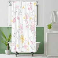 Zavese za kupanje Moderan cvjetni stroj za pranje od poliestera za pranje, za kuću i hotel