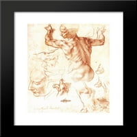Studij do libijskog Sibyl Framed Art Print Michelangelo
