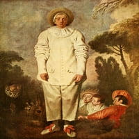 Francuski slikarski Gilles Poster Print Antoine Watteau