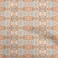 Onuone viskoze dres narančastog tkanina apstraktna linija DIY odjeća prekriva tkanina za ispis tkanine