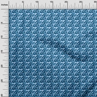 Onuone poliester Lycra srednja plava tkanina apstraktna haljina materijal tkanina za ispis tkanina od