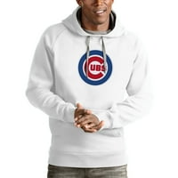 Muški antigua bijeli Chicago Cubs Victory Pulover Tim Logo Hoodie