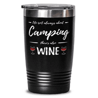 Pitanje vina kampiranje 20oz nehrđajućih tumbler mling Funny Camper poklon ideja