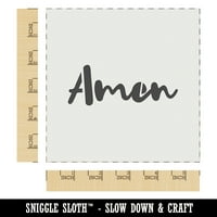 Amen Cursive Fun Text Molitve molitlije DIY Cookie Wall Craft šablon