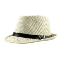 DrpGunly kape za žene, ljetni šešir muški široki ručni kape za žene Trilby šešir slame sunčani šešir,