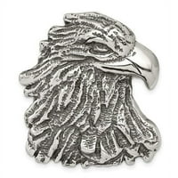 Privjesak na glavi Sterling Silver Antiqued Eagle