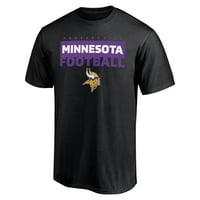 Muške fanatike marke Black Minnesota Vikings Dobijte prizemnu majicu