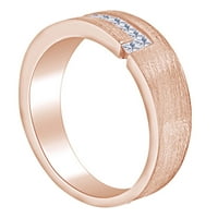 Očev dan poklona karat princeze rez bijeli prirodni dijamantski zaručni zaručni prsten u 14K čvrstih