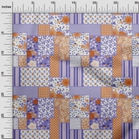 Onuone poliester Lycra srednje ljubičasta tkanina cvjetna DIY odjeća za pretežnu tkaninu tkanine sa