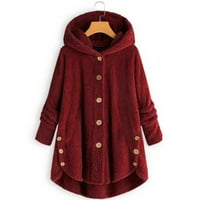 Viikei Plus Veličina ženske kapute kaputi za čišćenje kaputa za žene zimski pulover kaput čvrsti labavi