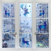 Naveli nas Božićni dekor - Božićni prozor za pričvršćivanje naljepnice Božićne snježne pahulje naljepnice