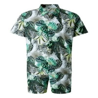 Codeop Muškarci Havajski gumb down majice kratkih rukava Skraćenice Plaža S-5XL